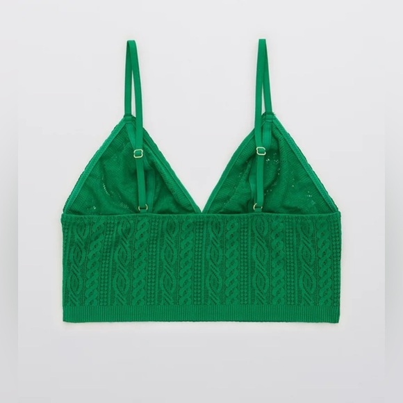 🆕Aerie Cable Lace Long Bralette - Picture 3 of 16